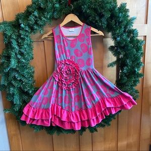 NWOT Ruffles by tutu & lulu Dress Sz 7-8 Adorable!